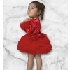 Βρεφικό/Παιδικό φόρεμα σατέν ΚΌΚΚΙΝΟ