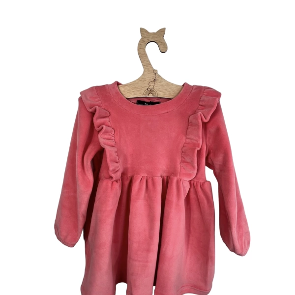 Φόρεμα βελούδινο Prod ροζ