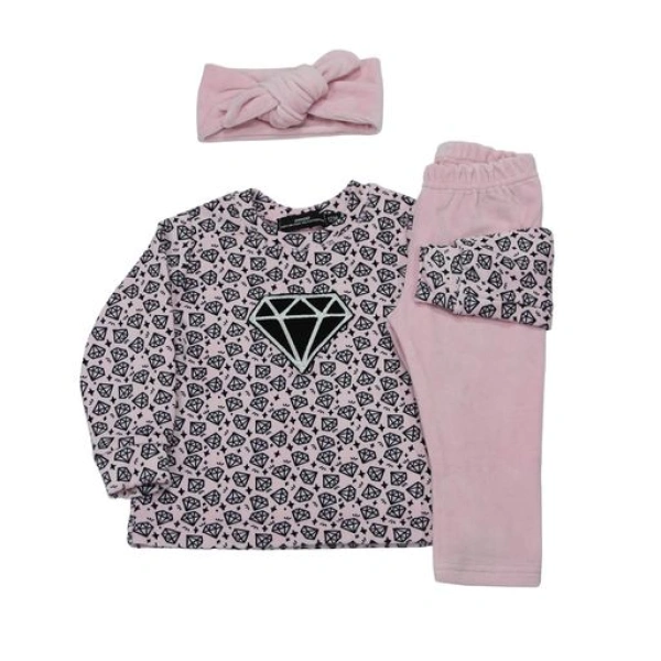 Βρεφικό σετ “Diamond” baby pink - 1