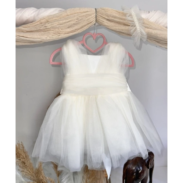 Φόρεμα βρεφικό “Thalia” Λευκό - 1