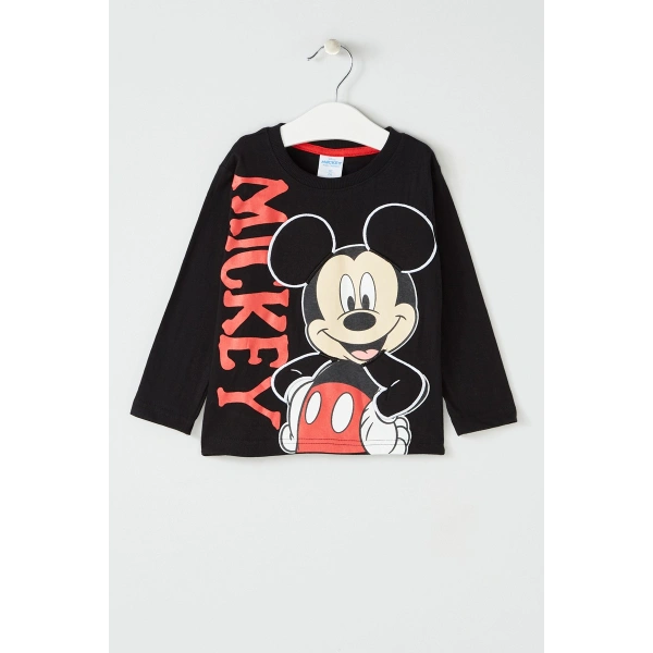 Μπλούζα μακρύ μανίκι Mickey Mouse Black