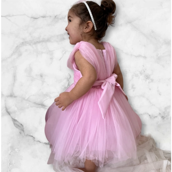 Φόρεμα παιδικό “Thalia” Κουφετί - 4