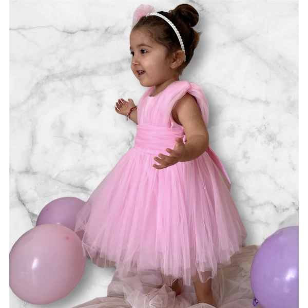 Φόρεμα παιδικό “Thalia” Κουφετί - 5