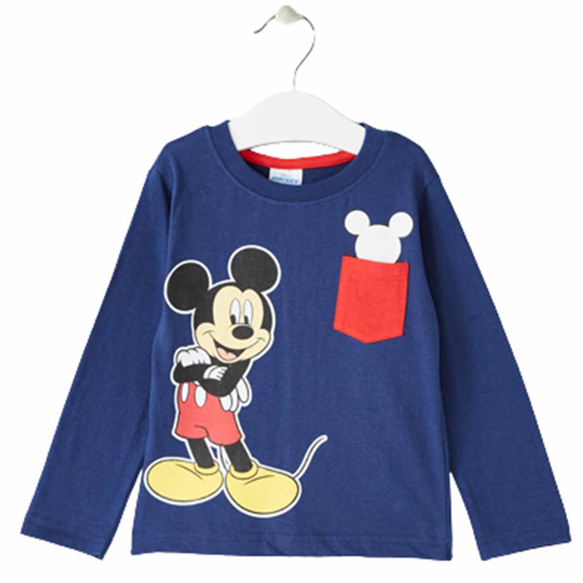 https___www.kiddystores.fr_74029_t-shirt-mickey Μπλούζα με μακρύ μανίκι Disney μπλέ - Image 1
