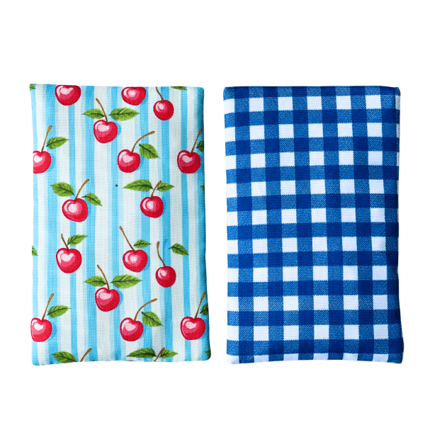 Vichy-Cherry-Ice-Packs-Duo-600x600 Παγοκύστες Gel σε Υφασμάτινες Θήκες – Σετ 2 Τεμαχίων – Vichy & Cherries Ice Packs - Image 1