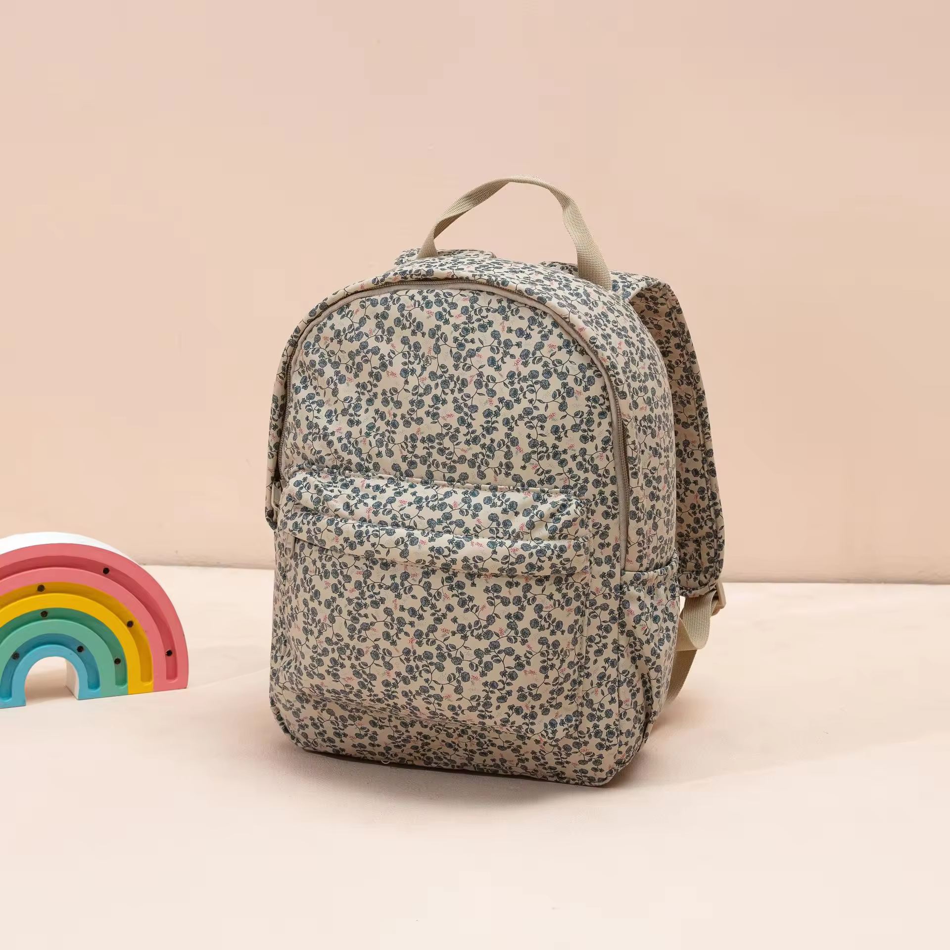 dodos-land-floral-light (1) Σακίδιο Πλάτης – Light Floral Backpack - Image 1