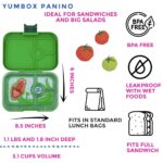 YUMBOX PANINO ΦΑΓΗΤΟΔΟΧΕΊΟ ΜΕ 4 ΧΩΡΊΣΜΑΤΑ – ΠΡΑΣΣΙΝΟ – ΔΕΙΝΌΣΑΥΡΟΣ - Image 3