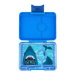 Φαγητοδοχειο Yumbox SNACK με 3 χωρισματα – SURF BLUE / SHARK TRAY