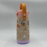 Happy Life- Kids Thermos 420ml – Shades of Pink - Image 4