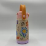 Happy Life- Kids Thermos 420ml – Shades of Pink - Image 8