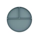Classic Plate -Dusty Blue- Πιάτο σιλικόνης με βεντούζα και χωρίσματα - Image 2