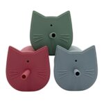 Simple Kitty II –Mint – Ποτηράκι σιλικόνης με στεγανό καπάκι & καλαμάκι - Image 2