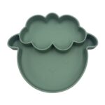 Sally The Sheep – Mint – Πιάτο σιλικόνης με βεντούζα και χωρίσματα