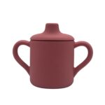 Sippy Cup II -Dusty Pink- Εκπαιδευτικό ποτηράκι σιλικόνης με στεγανό καπάκι