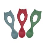 Chloe the Cat – Εκπαιδευτικό κουτάλι εκμάθησης από σιλικόνη Dusty Pink - Image 2