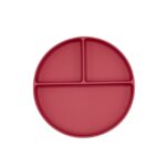 Classic Plate -Dusty Pink- Πιάτο σιλικόνης με βεντούζα και χωρίσματα
