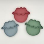 Sally The Sheep – Mint – Πιάτο σιλικόνης με βεντούζα και χωρίσματα - Image 2