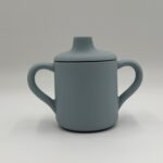 Sippy Cup II -Dusty Blue- Εκπαιδευτικό ποτηράκι σιλικόνης με στεγανό καπάκι - Image 3