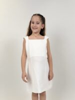 Παιδικό φόρεμα άλφα γραμμή white Sarah Chole - Image 4
