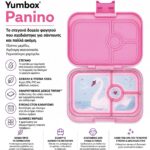 YUMBOX PANINO ΦΑΓΗΤΟΔΟΧΕΊΟ ΜΕ 4 ΧΩΡΊΣΜΑΤΑ – POWER PINK – ΚΎΚΝΟΣ - Image 4
