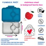YUMBOX PRÊT – ΑΝΟΞΕΙΔΩΤΟ ΔΟΧΕΙΟ ΦΑΓΗΤΟΥ ΜΕ 3 ΧΩΡΙΣΜΑΤΑ – NORMANDY BLUE - Image 5